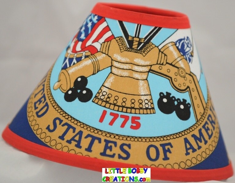 US Military Army Fabric Lamp Shade