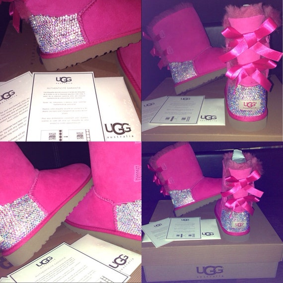 pink uggs with rhinestones pink uggs with rhinestones