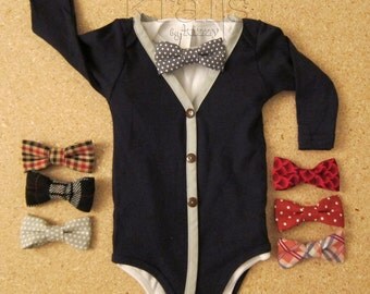 Items similar to Baby Boy Suspender Outfit with your choice of 1 ...