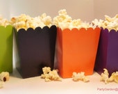 24 Halloween Mini Popcorn Box Set - Lime, Orange, Black and Purple Il_170x135