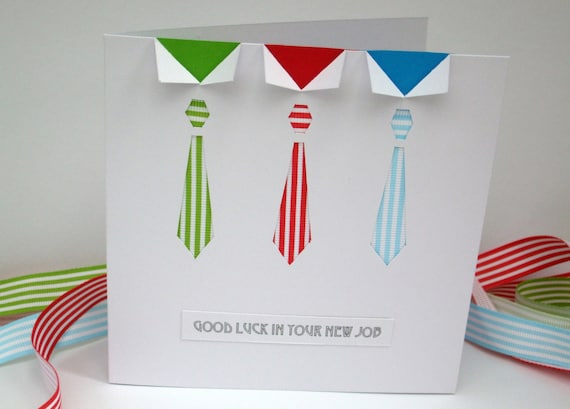 Items similar to New Job Card - Good Luck Card - Congratulations Card