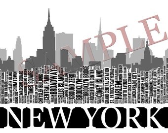 New York City Word Art