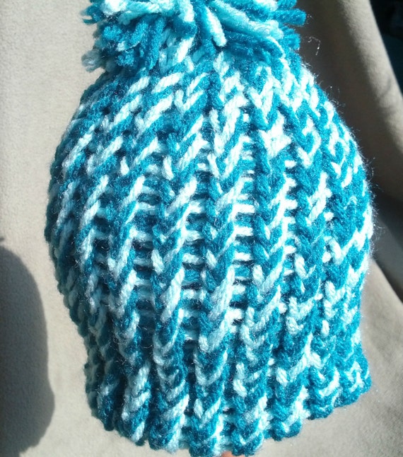 Loom Knit Newborn Winter Hat Handmade Accessories for