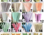 Chevron Paper Straws 150 Paper Straw Cake Pop Sticks Decorative Drinking Straws for Wedding Carnival Easter Chirtmas Wave Yellow Navy Straw Il_170x135