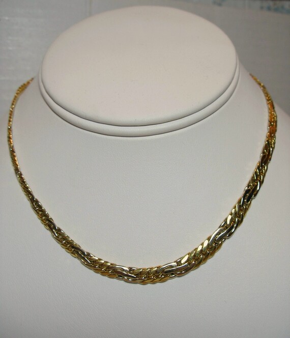 Vintage 18k Solid Gold Rope Chain Necklace Hallmarks 