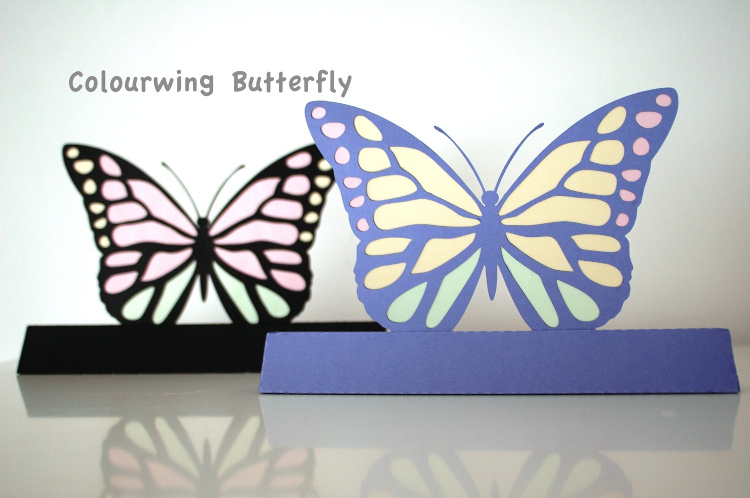 Download Beautiful Colourwing Butterfly 3d SVG file