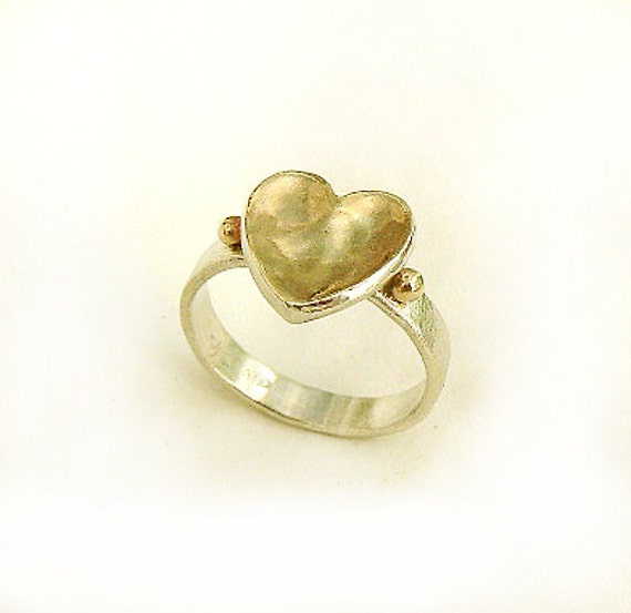 Adorable gold heart ring Sweet Sixteen Bat Mitzvah