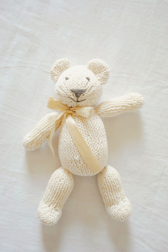 chunky knit stuffed animal