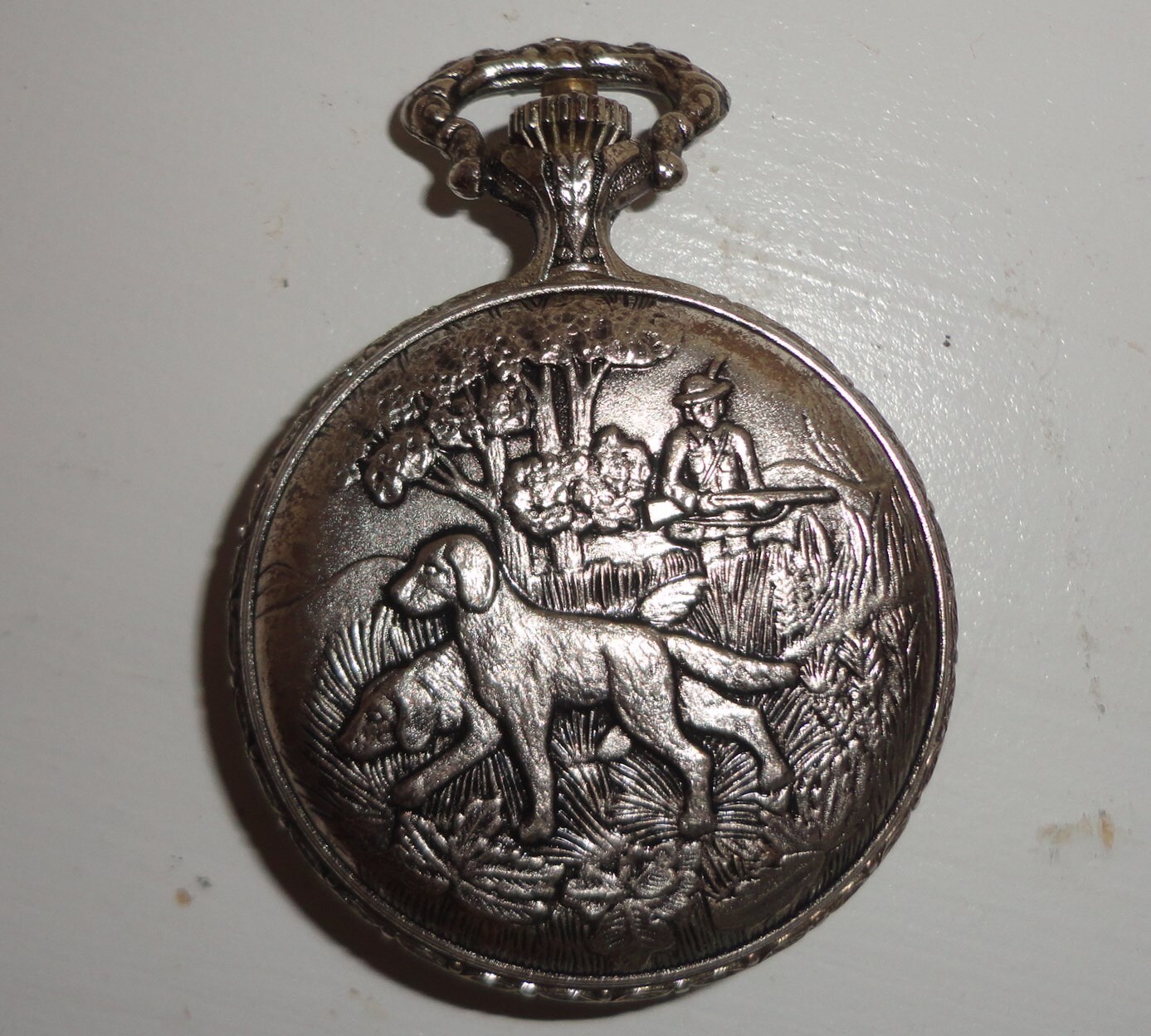 Collectible Silver Tone 1970's Ever Swiss Pocket Watch