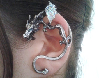 Dragon Ear Cuff Wrap Game of Thrones Inspired Dragon