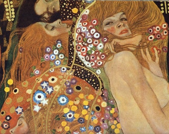 Fabric Panels; Gustav Klimt, Symbolist Art. Craft/ Quilting/ 100% Cotton/ Applique
