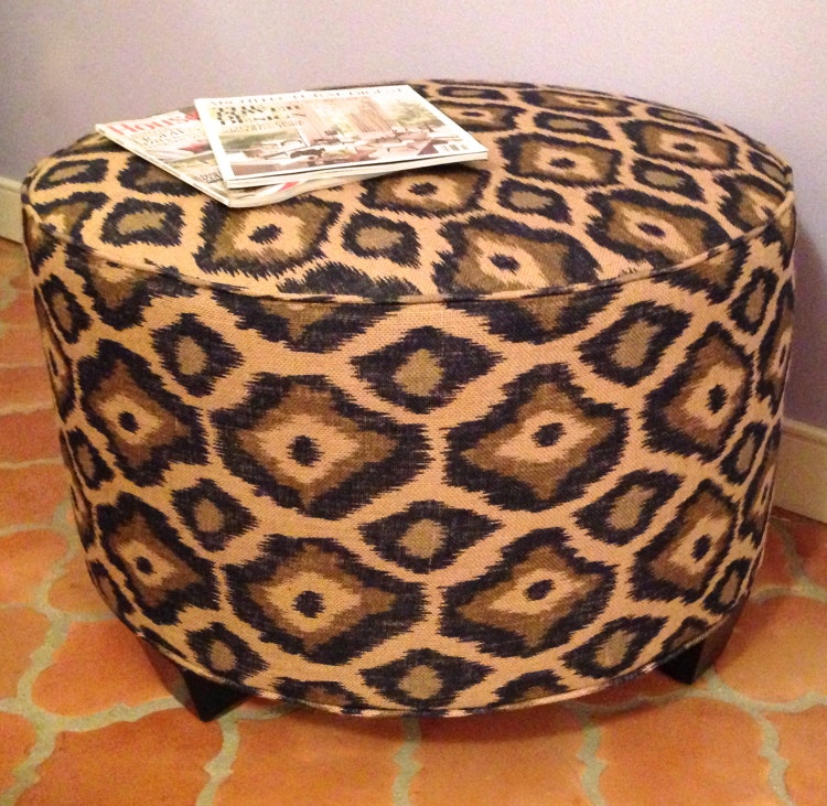 Ikat Ottoman Pouf by ArtandDesignGroup on Etsy
