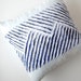 Patchwork Decorative Pillow. Quilt Home Decor. Patchwork pillow. 16"x16" Handmade. White blue pillow.
