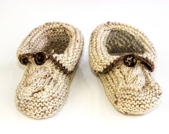 Knit cable slipper Etsy