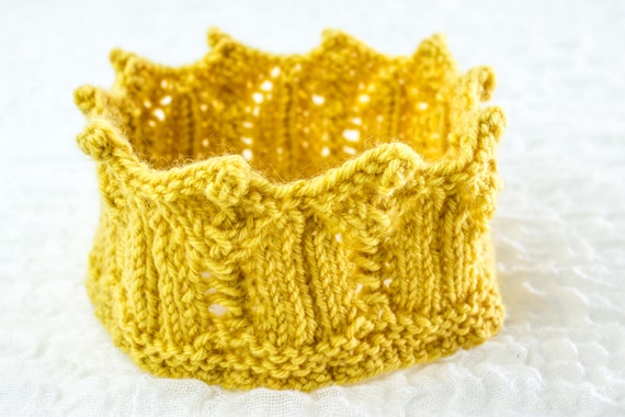 KNITTING PATTERN PDF Knitted Crown Toy Crown Pattern