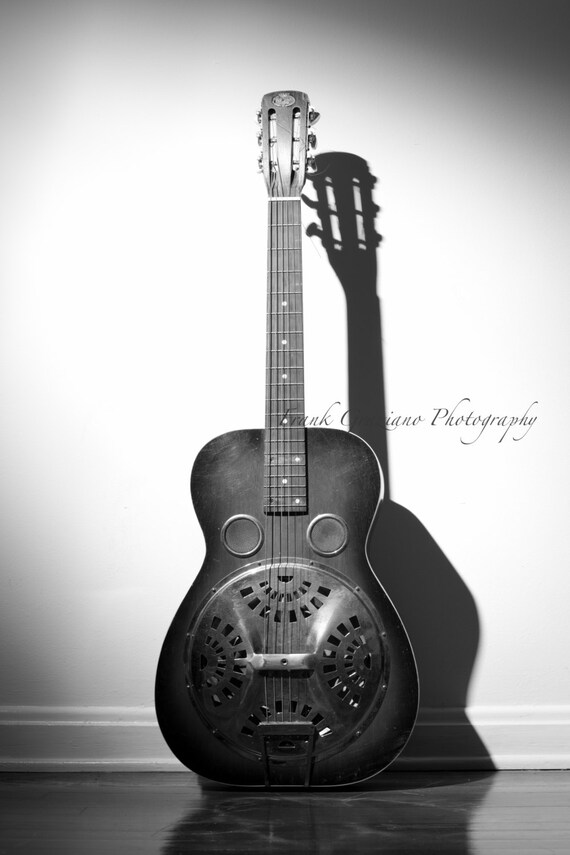 Items similar to Black and White Photography Fine Art Guitar Music
