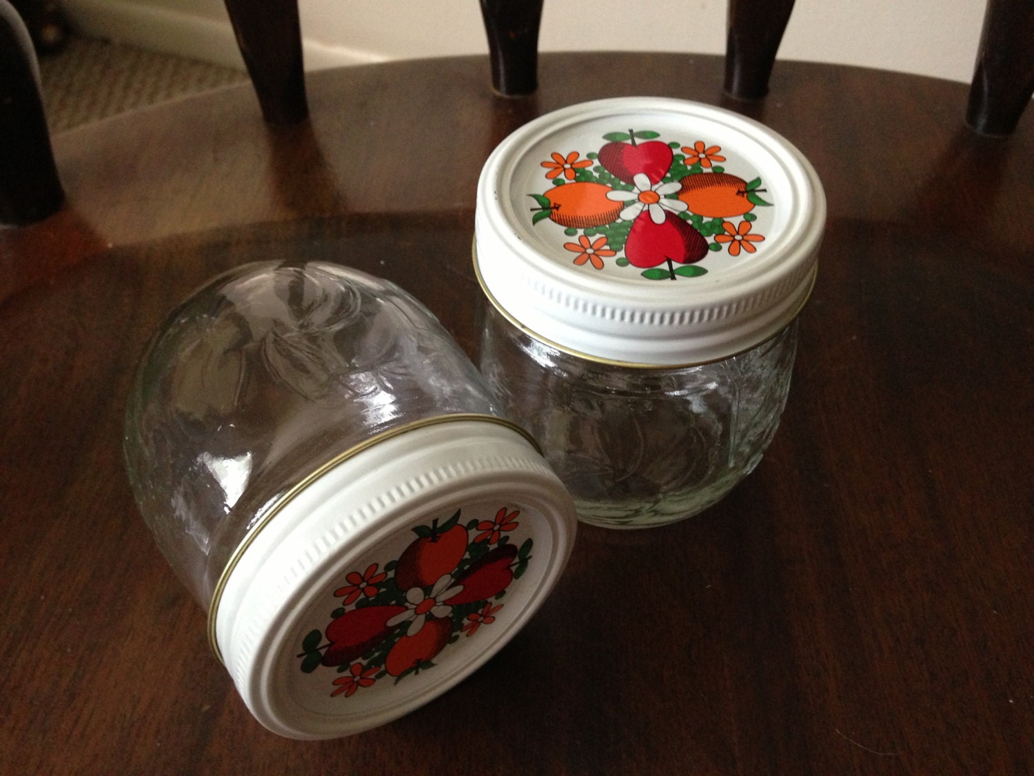 Kerr Decorated Jam and Jelly Jars 8oz Jars with Lids and