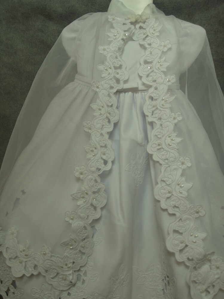white gown baptism