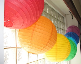 Paper Lanterns and Party Supplies by PrettyPaperCuties on Etsy