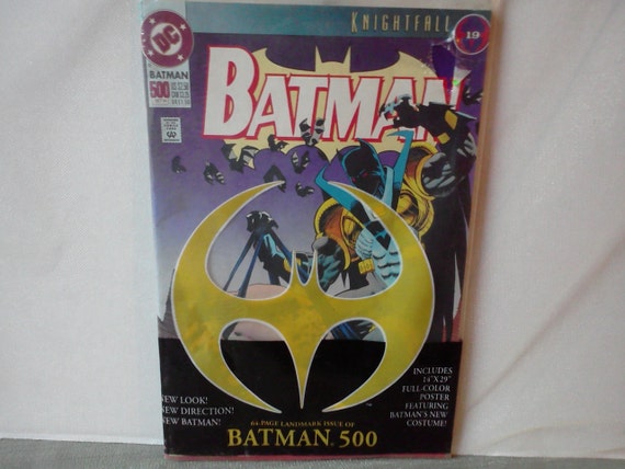 Vintage DC Comics BATMAN 500 KNIGHTFALL by NaturesUniqueBotique