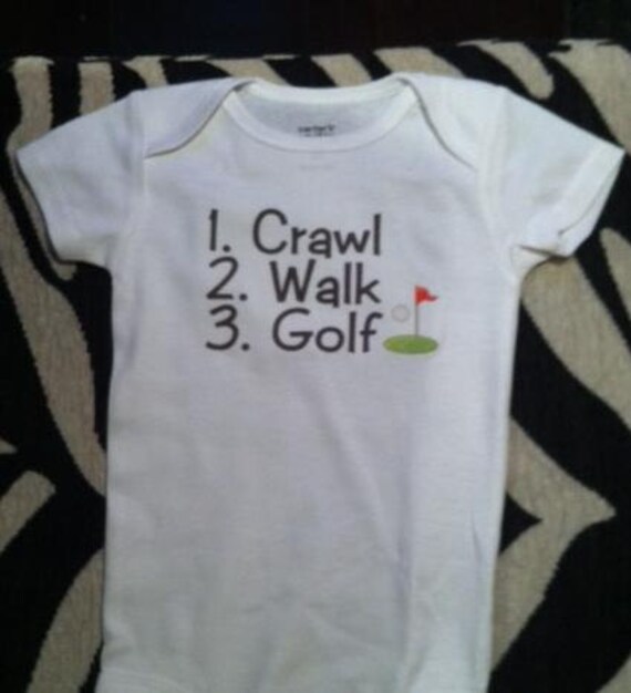Golf baby shirt golf baby clothes golf baby one piece