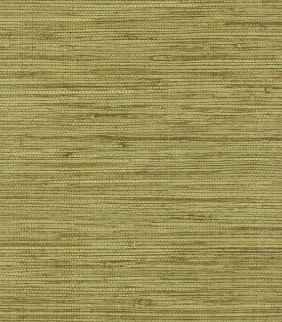 Green Simulated Grasscloth Wallpaper Weave Woven Natural