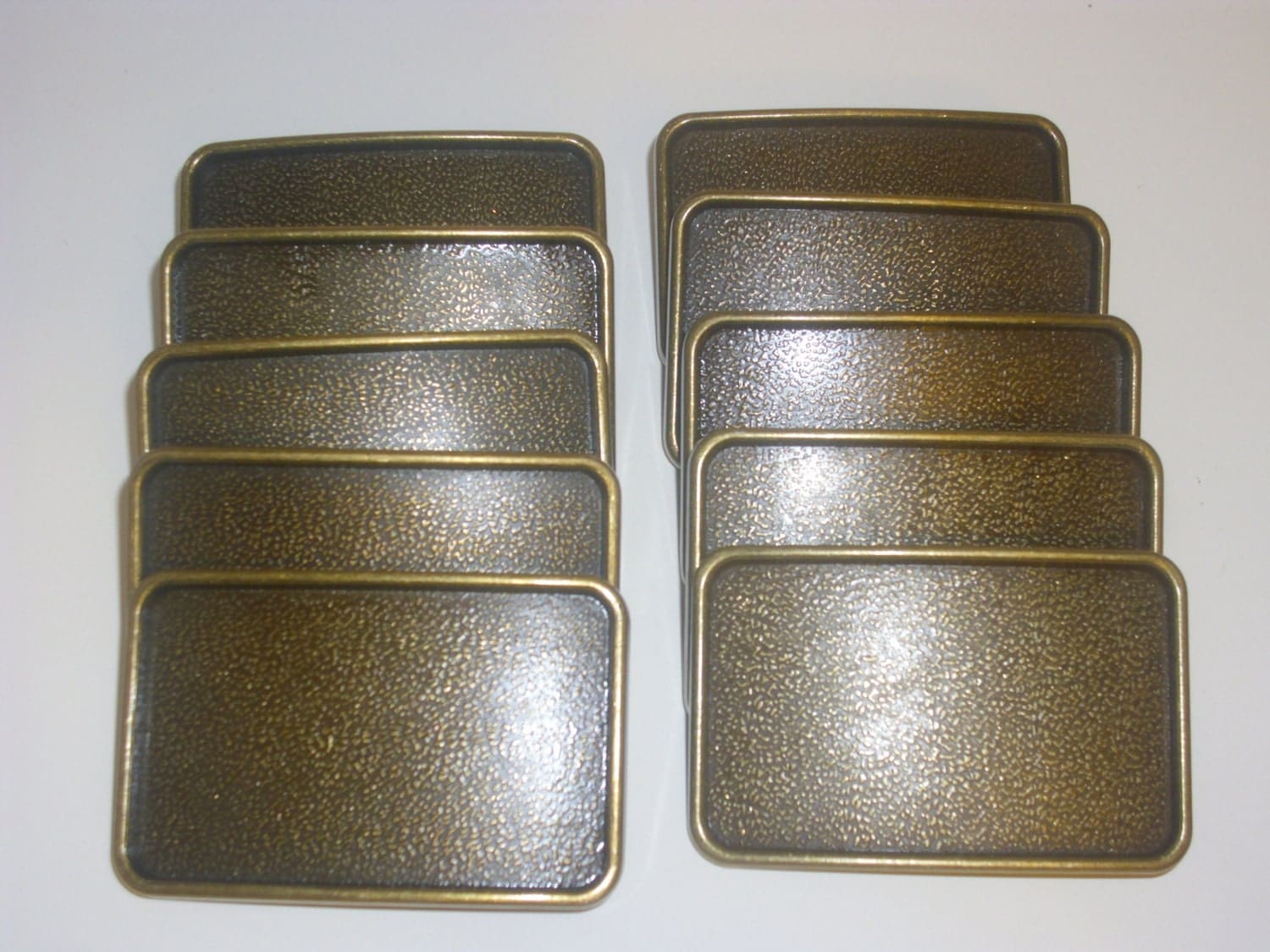 10 Brass Belt Buckle Blanks