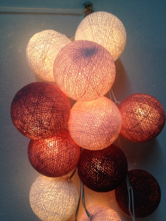 Cotton ball lights for home decor,party decor,wedding patio,20