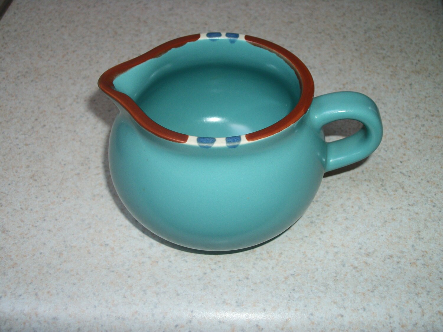 Awesome Vintage DANSK TEAL Pottery CREAMER What a Beautiful