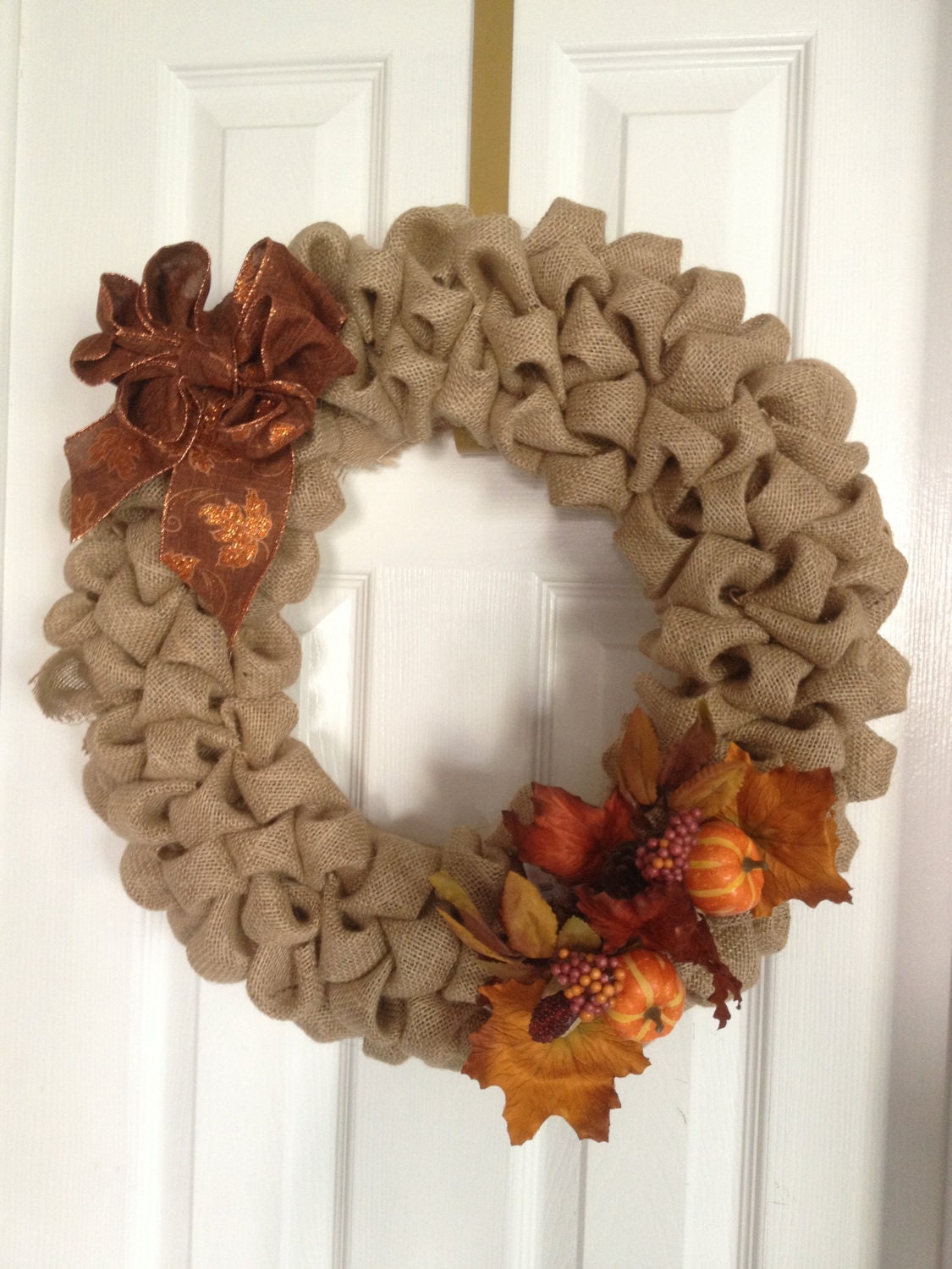 Burlap Fall Wreath