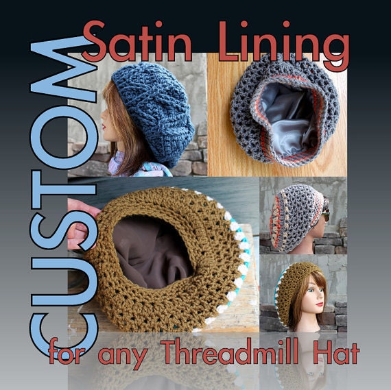 Items similar to CUSTOM Satin Lining for any Threadmill Hat Satin