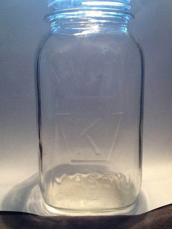 Antique KNOX MASON Jar Rare number 13