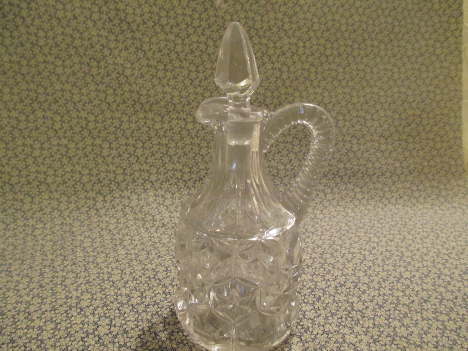 Vintage Cut Glass Cruet by SuzNGayleVintageETC on Etsy