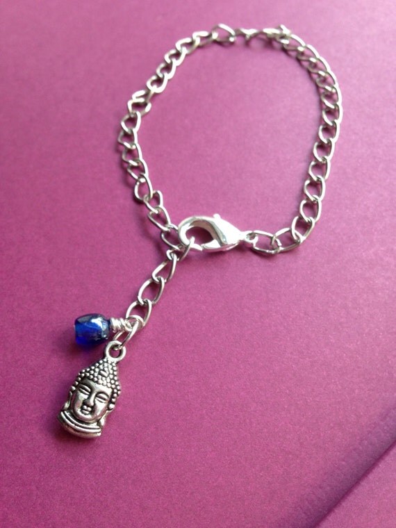 Dainty Buddha Charm Adjustable Length Bracelet by ZoeGKitty