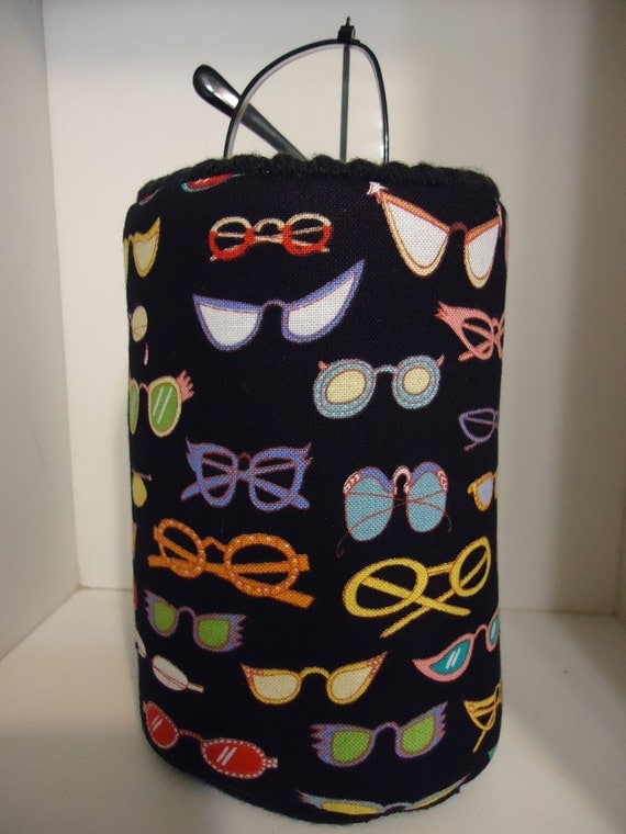 Retro Funky Fabric Eyeglass Case Holder Eyeglasses All Over