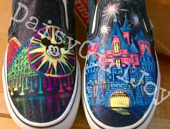 Items similar to Vans Brand Custom hand painted Disney
