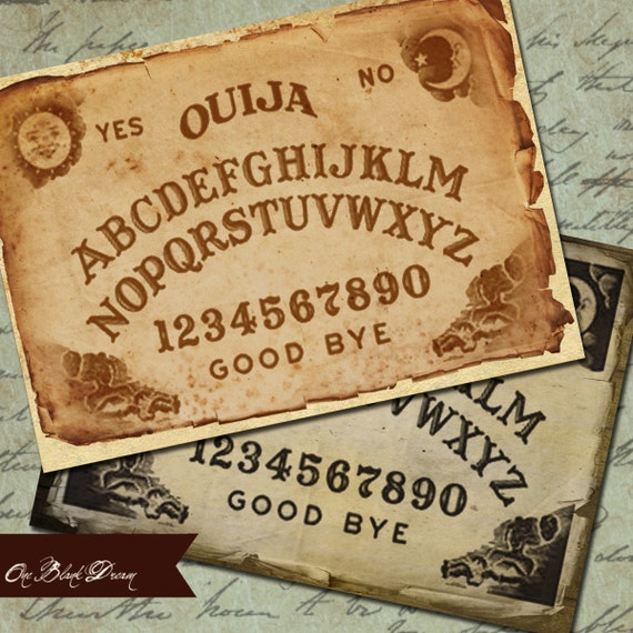 Ouija ATC vintage images occult Backgrounds or Tags Set 1 Printable Digital Collage Sheet Instant Download