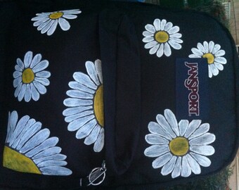 Hand Painted Daisy JanSport Backpack