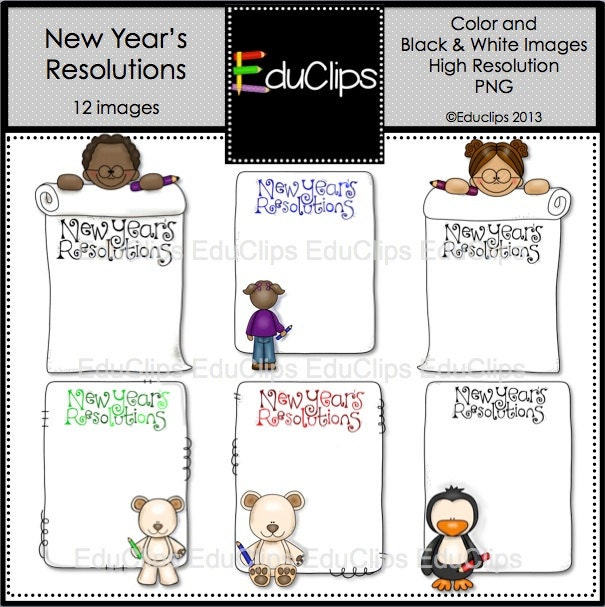 new year's resolution clip art - photo #36