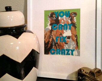 8x10 Print of Vintage Paint By Number PBN Crazy Collie
