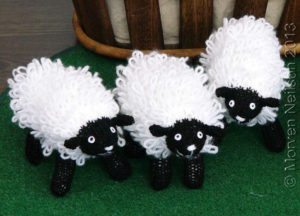 knitted sheep toy