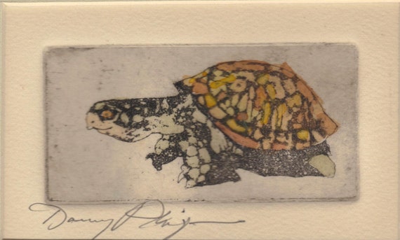 original etching Turtle