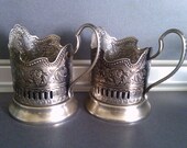 Vintage glass-holder/ Glass-holder from USSR/ from '70 Vintage glass-holder/ Glass-holder from USSR/ from '70