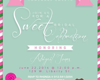 Harry Potter Honeydukes Candy Themed Invitation
