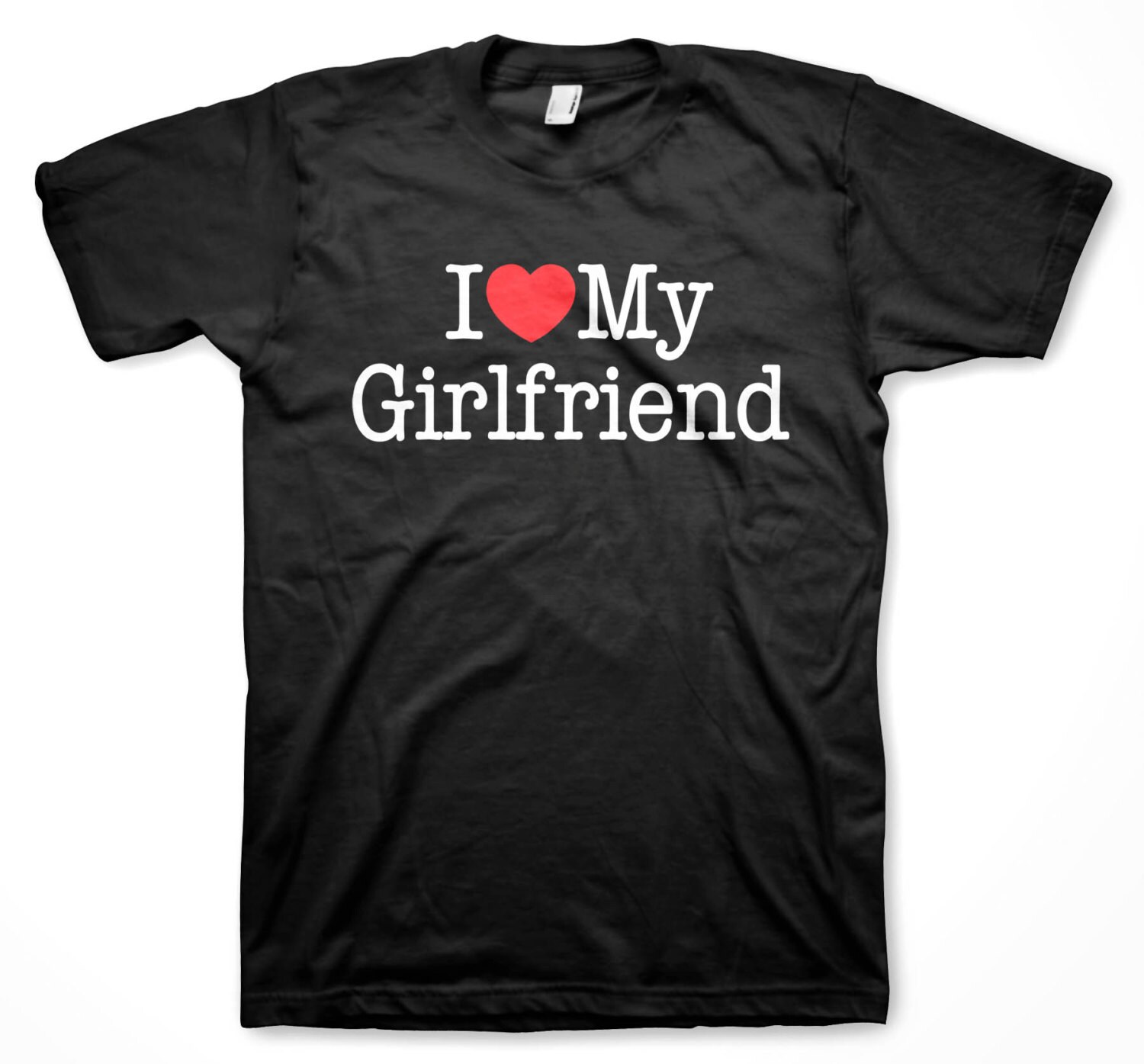 I Love My Girlfriend T-shirt Heart BF GF Friend Valentines