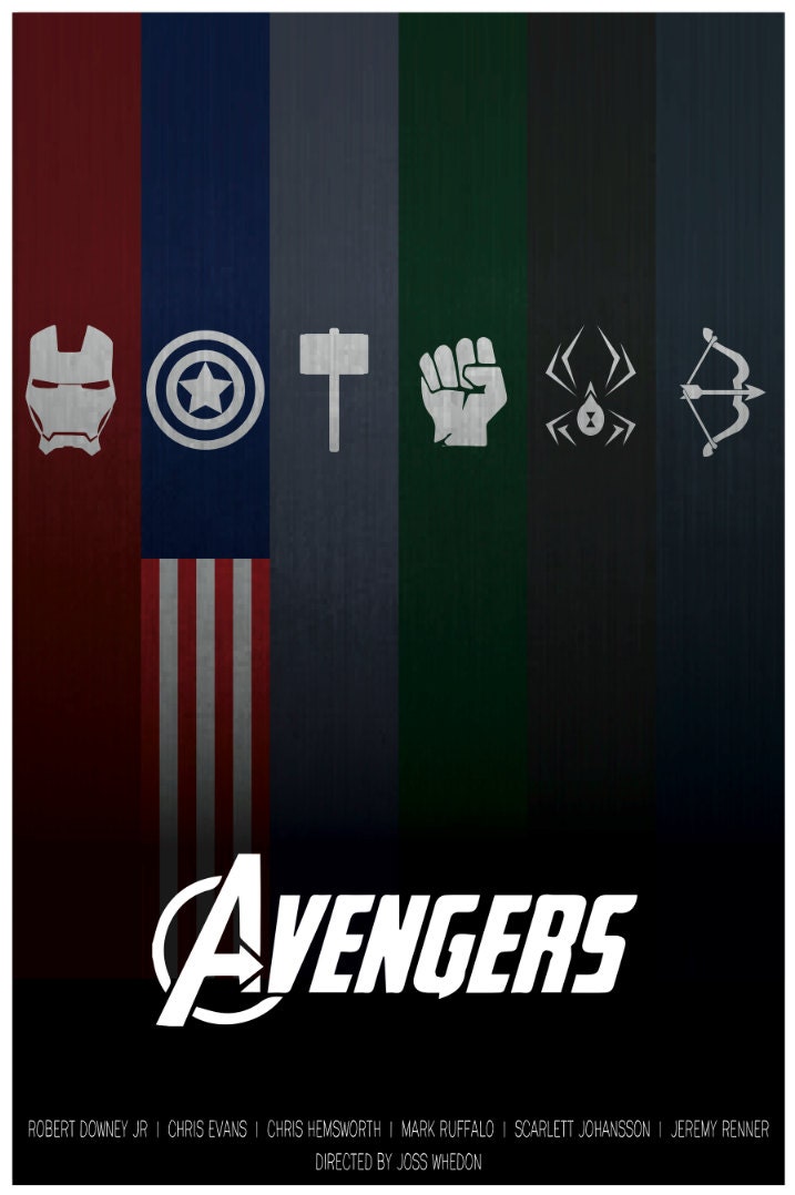 The Avengers Minimalist Poster