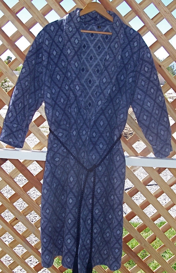 Vintage BEACON BLANKET ROBE Indigo and Violet