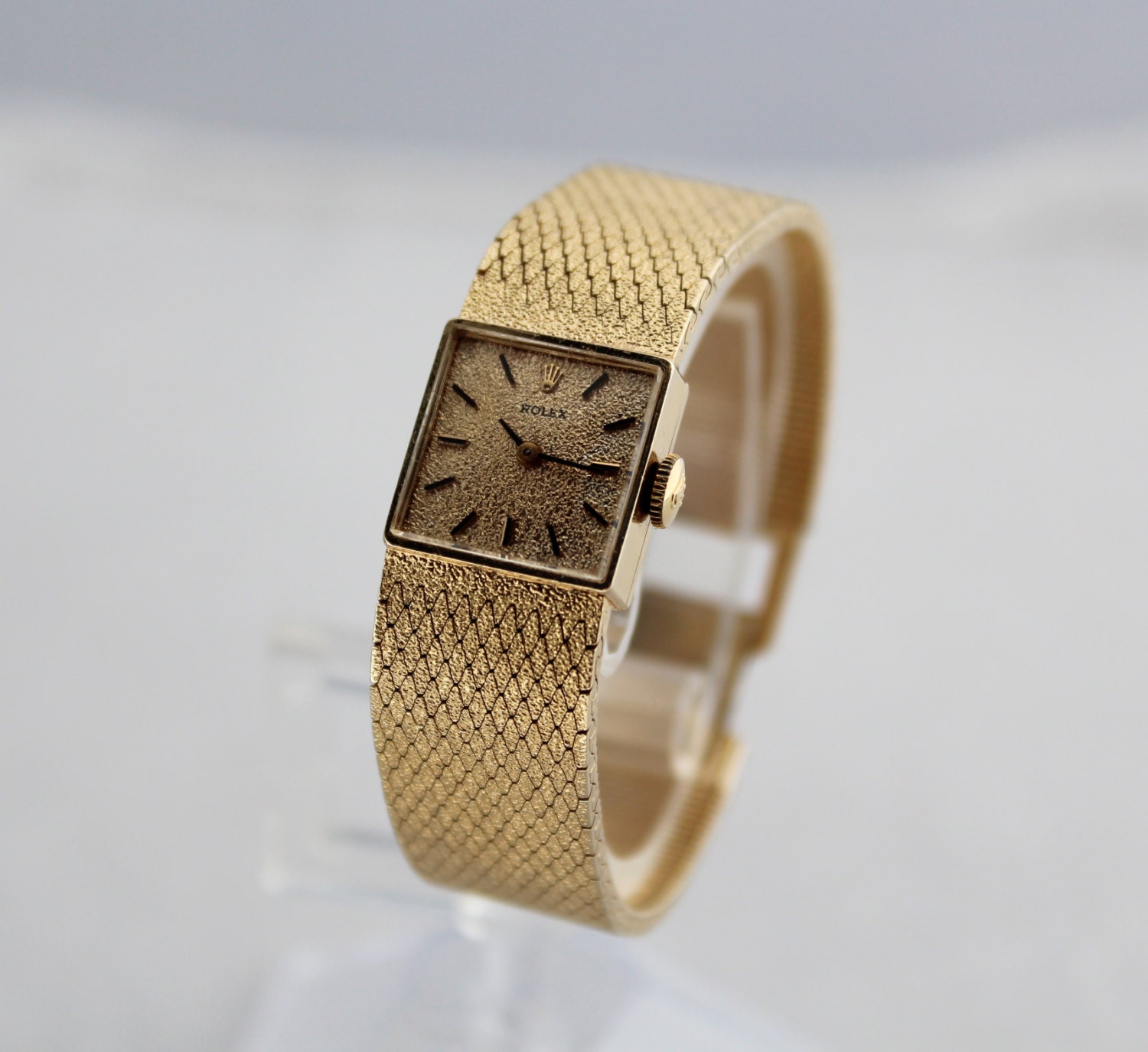 Vintage Rolex Dress Watch Gold Ladies Petite