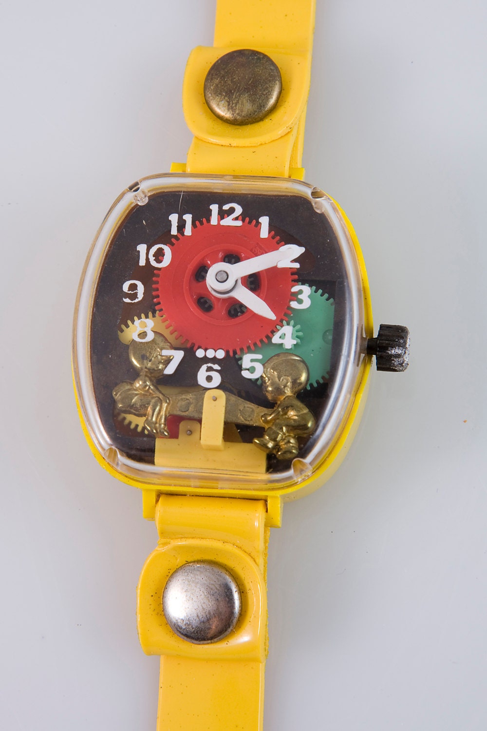 Vintage 1960's Teeter Totter Seesaw Toy Watch by Merry