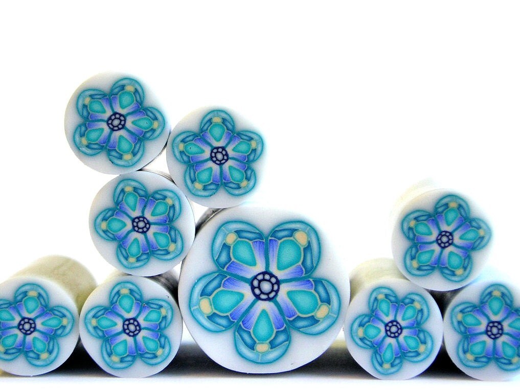 Polymer clay millefiori cane unbaked polymer clay cane fimo